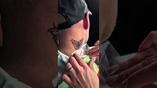 Quick Tattoo Sjabloon - Vlinder met  Gesloten Vleugels