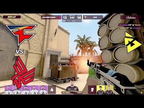 FaZe vs Bad News Eagles - HIGHLIGHTS - MIRAGE - BLAST Paris Major Europe WINNER TO QUALIFY !!