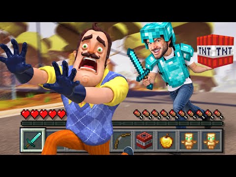 INSTALEI O MINECRAFT DENTRO DO HELLO NEIGHBOUR!