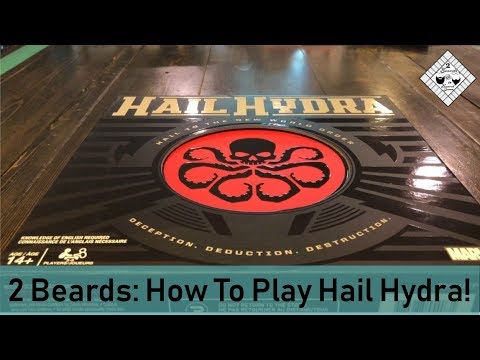 2 Beards: How To Play Marvel Hail Hydra Board Game 
