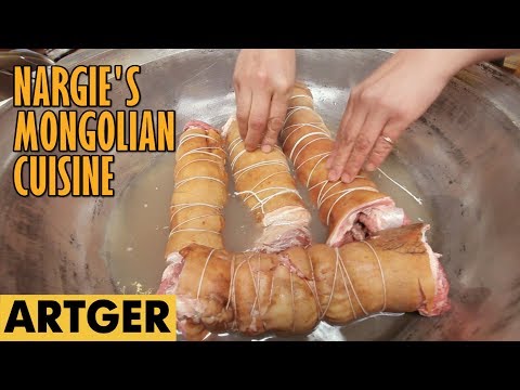 Nargie's Mongolian Cuisine: ZUM FOOD (Real Mongolian Dish For The Khan) Video