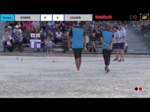 Championnat de France Doublette 2019  1/8 DOERR VS COUSIN