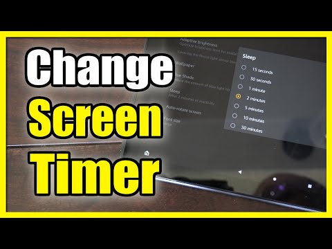 How to Change the Screen Timeout, DIM or Sleep Timer on FIRE HD 10 Tablet (Fast Method)