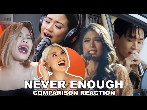 Vocal Coach's "Never Enough" Comparison｜Gigi De Lana, Morissette Amon, HENRY x Lena, Katrina Velarde