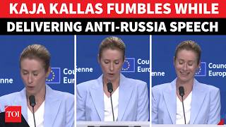 WHAT JUST HAPPENED? Kaja Kallas Freezes Mid Anti-Russia Speech; Awkward Moment Caught On Camera