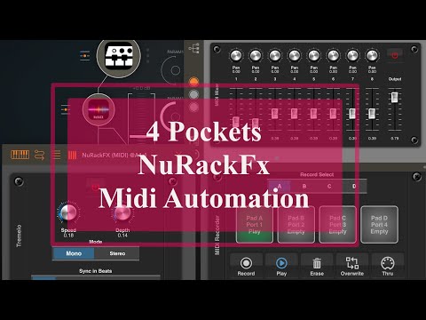 4Pockets NuRackFX - Tutorial: Exploring the App Part 9, Midi Recorder, A new level of automation