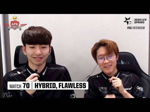 Interview with HyBriD, Flawless | APK vs KT 04.04 | 2020 LCK Spring