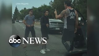 Angry driver backs down from road rage incident