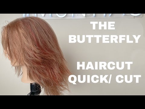 Easy butterfly haircut, hair tutorial