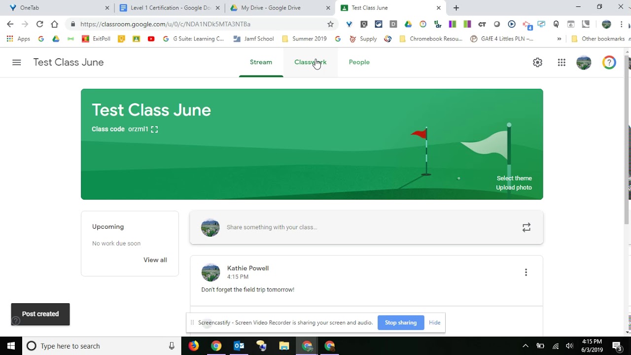 Communicate with Students in Google Classroom