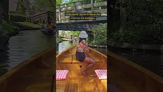 A village without roads or cars #shorts #netherlands #giethoorn