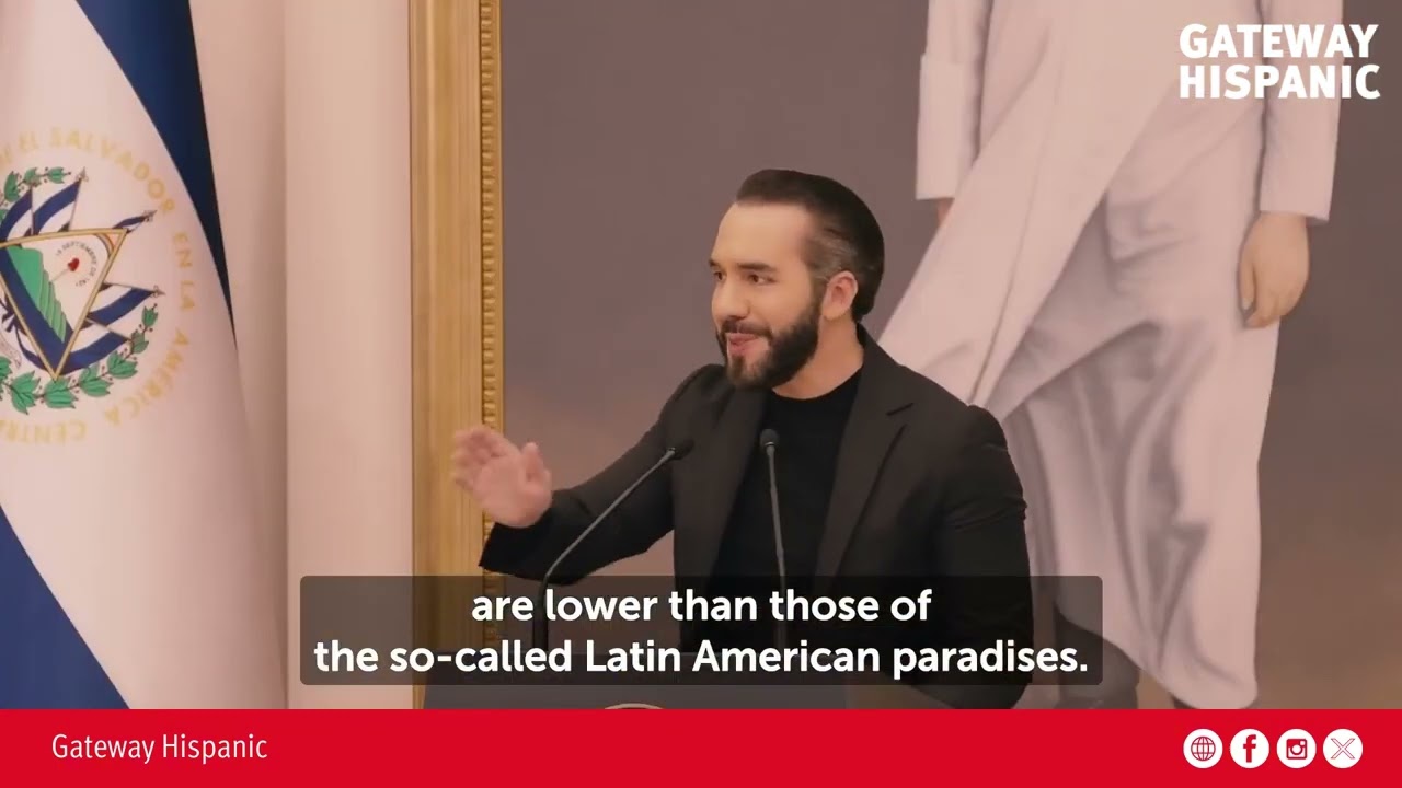 Nayib Bukele: "El Salvador es el país mas seguro del hemisferio occidental"