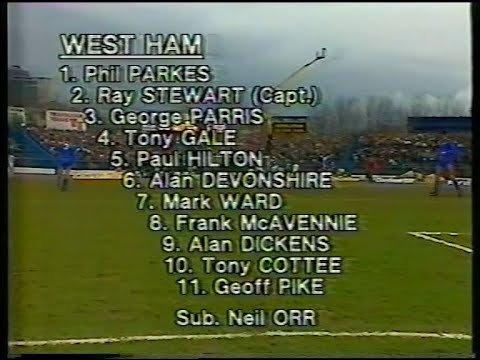 1985/86 - Chelsea v West Ham (Division 1 - 29.3.86)
