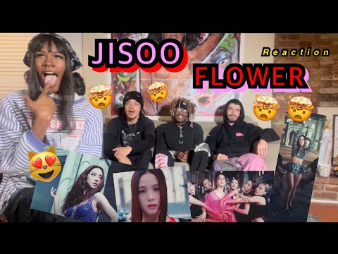 JISOO FLOWER REACTION