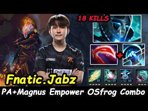 Fnatic Jabz [Phantom Assassin] Cancer Combo Magnus Empower Dota 2 7.22 pro Gameplay