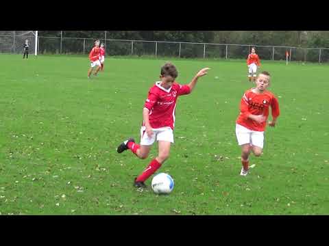 Vriendschappelijk eerste helft DVV Duiven JO12-1 - DOVO JO12-1