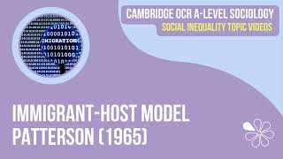 Patterson (1965) Host-Immigrant Model | OCR A Level Sociology