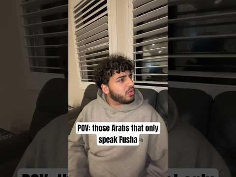 Those Arabs that only speak Fusha 😂 #arabic #arab #fusha #comedy