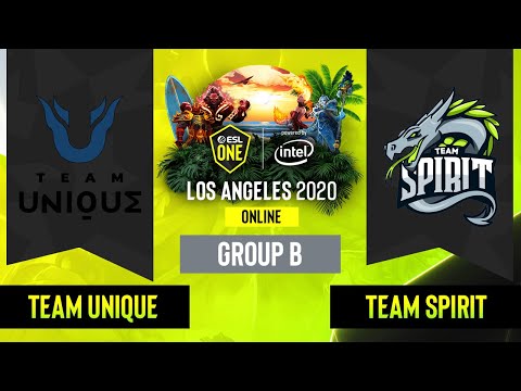 Dota2 - Team Unique vs. Team Spirit - Game 1 - Group B - EU/CIS - ESL One Los Angeles