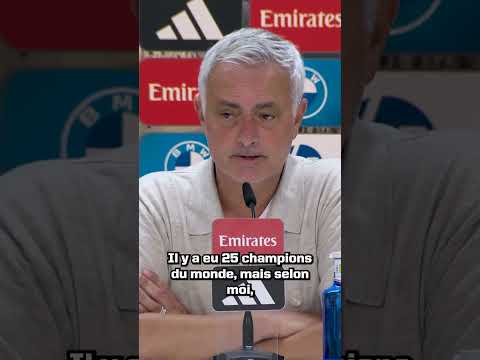 ❌ Mourinho ne veut pas comparer CR7 et Mbappé ! #shorts