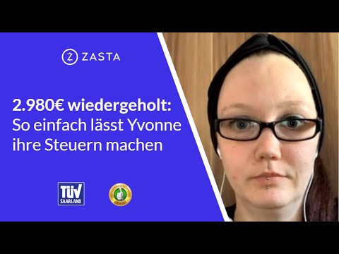 Yvonne bekommt 2.980 € Steuern erstattet über Zasta