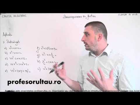 12   cls7   Calcul algebric   descompunerea in factori   exercitii   partea 2