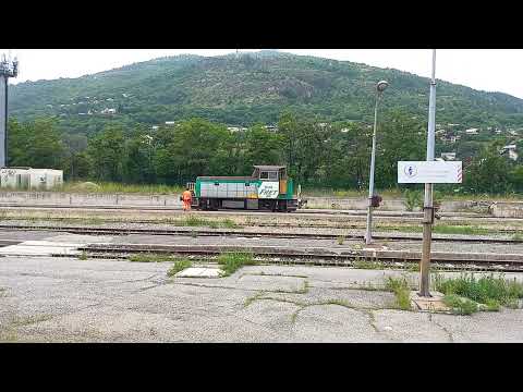 Locomotiva diesel FRET in manovra a Briancon (Parte 1)