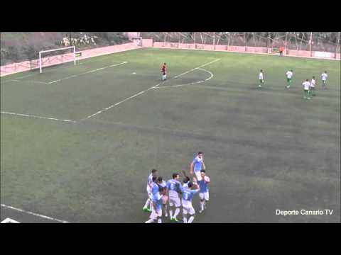 Gol de Sesma, jugador del CD El Cotillo 29 11 2015