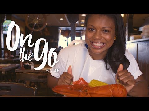 Kendra feasts on lobster in Boston – On the go with EF #46