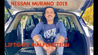 NISSAN MURANO 2015 | POWER LIFTGATE MAIN SWITCH | LIFTGATE RELEASE