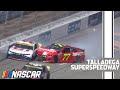 Big Damage | Kyle Larson hit by Justin Allgaier at end of Stage 1 at Talladega | NASCAR