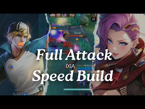 12Kills + 9 Assist ! Ixia Full Attack Speed Build Make Clint Cry!! MLBB