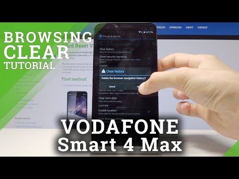 How to Clear Browsing Data in Vodafone Smart 4 Max