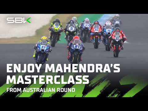 LAST TO FIRST CHALLENGE: Watch Mahendra's ASTONISHING first lap 🤯 | 2026 #AustralianWorldSBK 🇦🇺