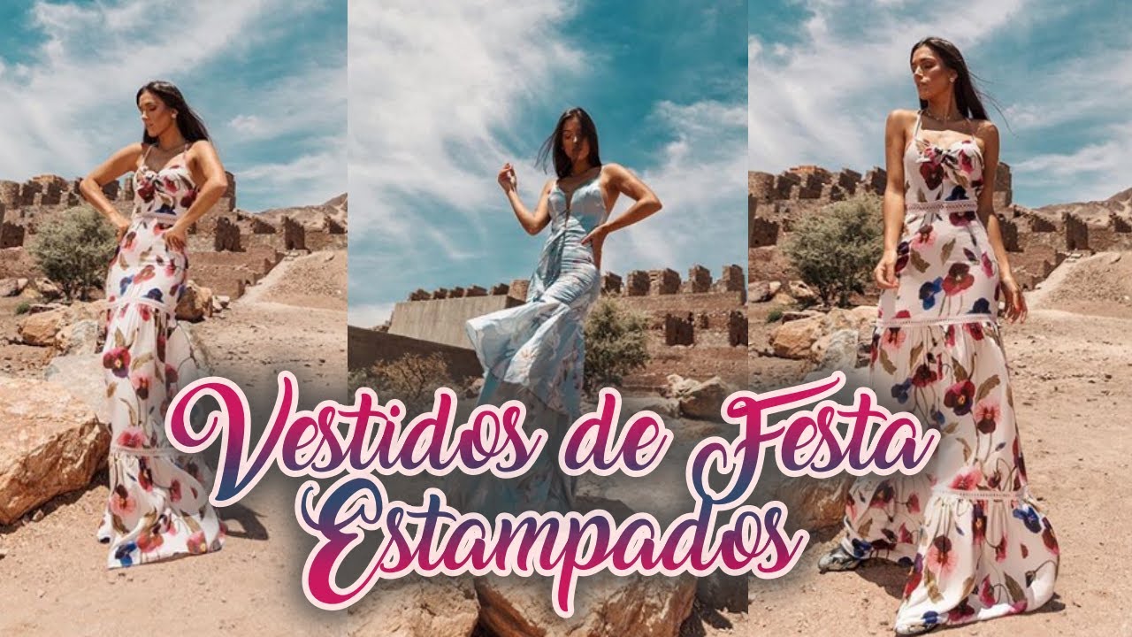 Watch Now VESTIDOS ESTAMPADOS DE FESTA PARA 2019/2020 | por Véu de Noiva VESTIDOS ESTAMPADOS DE FESTA PARA 2019/2020 | por Véu de Noiva