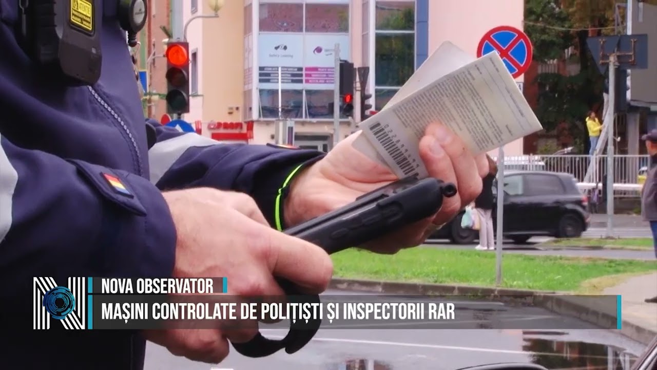 Mașini controlate de polițiști și inspectorii RAR