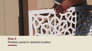 How to Install YardSmart Decorative Screen Panels – Fretwork
