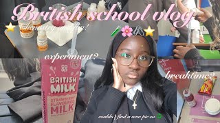 🧷a realistic british school vlog • friends + chemistry✮⋆˙ || fun, romanticizing, gcse