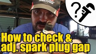 How to check & adjust a spark plug gap #1933