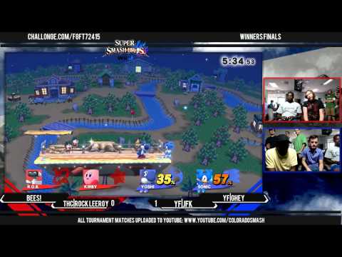 FGF5 - Bees! & THC|Rock Leeroy Vs. YF|JFK & YF|Ghey - Doubles Winners Finals - Smash 4