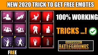 How To Unlock Free All Emotes In Pubg Mobile New Trick !! Free Dance Emotes In Pubg Mobile