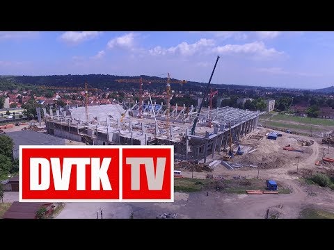 Madártávlatból az épülő új Diósgyőri Stadion | 2017. június 2. | DVTK TV