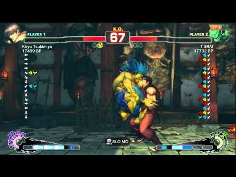 Kiryu Tsukimiya [Guy] vs T SRAI [Blanka] SSF4 Japanese Online Ranked Matches - TRUE-HD