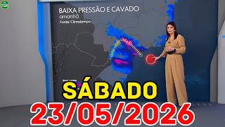 URGENTE EM SP: Defesa Civil Alerta para Chuva Forte de 80mm| Previsão do Tempo Jornal Nacional 23/05