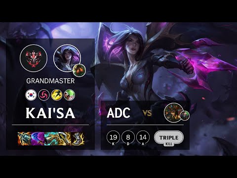 Kai'Sa ADC vs Cassiopeia - KR Grandmaster Patch 11.18