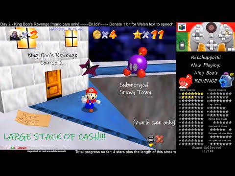 King Boo's Revenge: [C2] Submerged Snowy Town 7 Stars Savestateless [mario cam only]