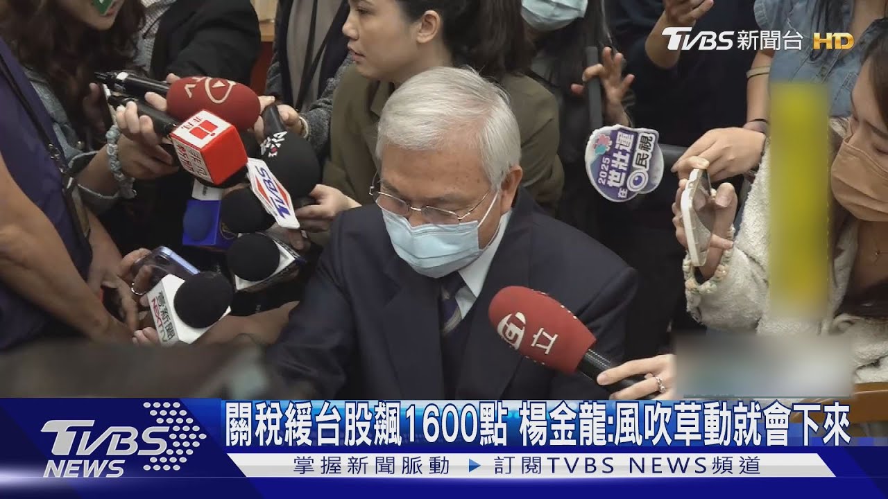 關稅緩台股飆1600點 楊金龍:風吹草動就會下來