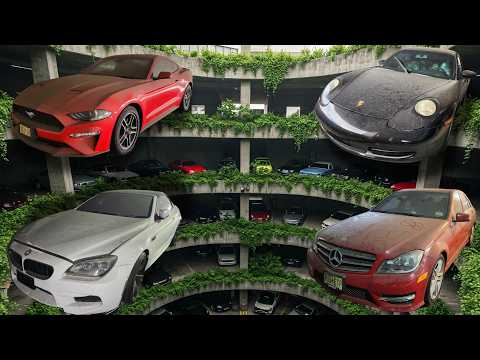 ENTIRE ABANDONED Parking Garage Full of Luxury, JDM, European, American Muscle Vehicles
