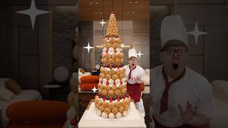 - 超巨大シュークリームタワー作ってみた #shorts