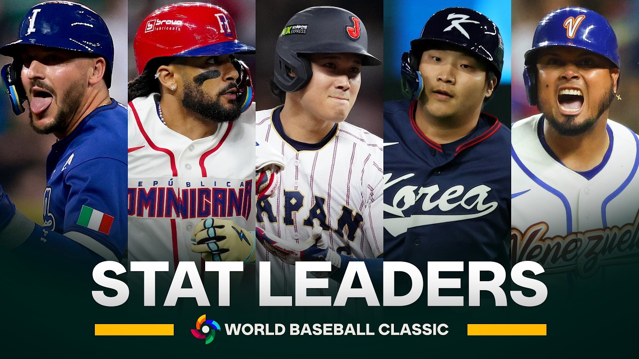 Stat leaders during the 2026 World Baseball Classic! (Ft. Shohei, Tatis, Moon, Arraez AND MORE!)